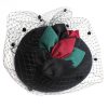 Clearance Kathy Jeanne Fascinator Hat With Ribbon Leaves And Veil