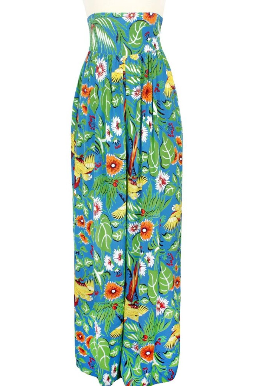 Online High Waist Pants-Jungle Parrots