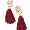 New 80S Lady Tassel Earrings