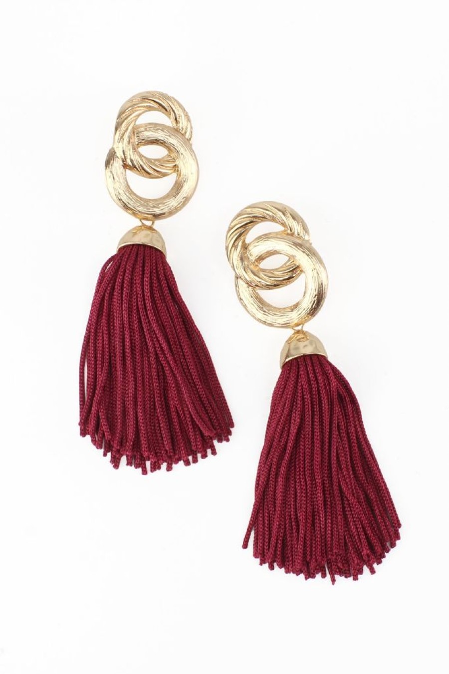 New 80S Lady Tassel Earrings