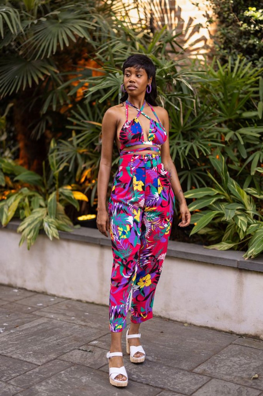 Online High Waist Trouser-Totally Tropical