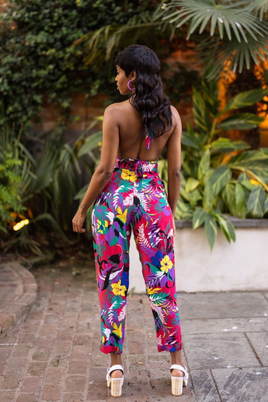 Online High Waist Trouser-Totally Tropical