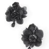 Clearance Sequin And Tulle Flower Drop Earrings