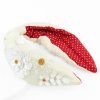 Online White Sequin Beaded Floral Headband