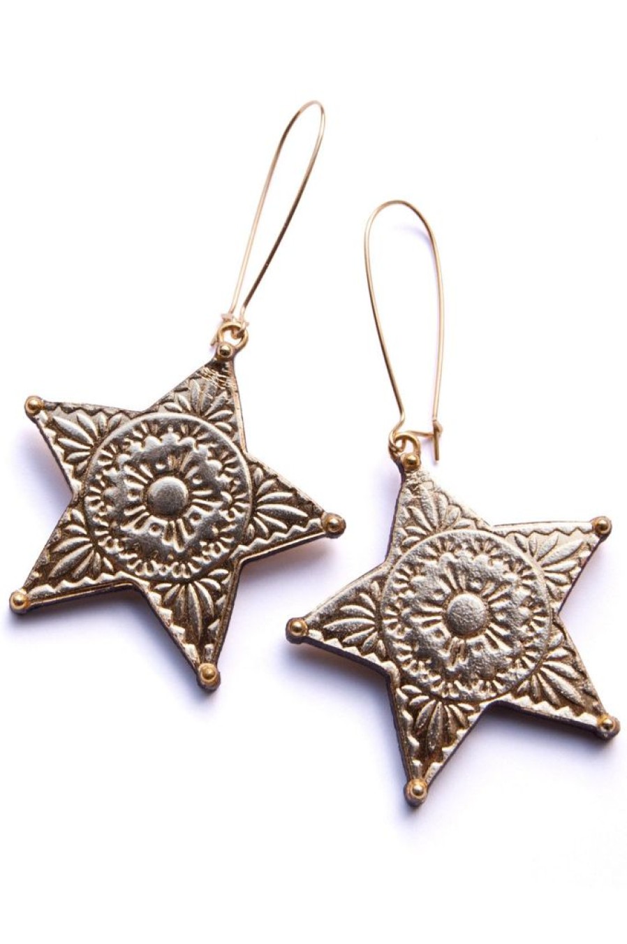 Hot Rosita Bonita Concho Star Earrings