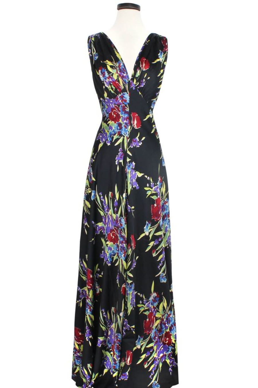 Clearance 1930S Bias Gown-Midnight Garden