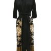 Clearance Flapper Robe-Black