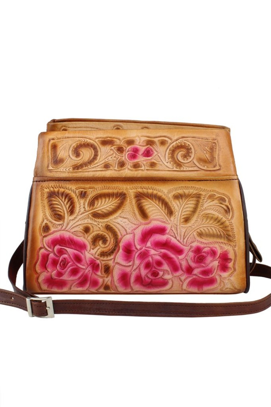 Hot Mexil Hand Tooled Leather Purse