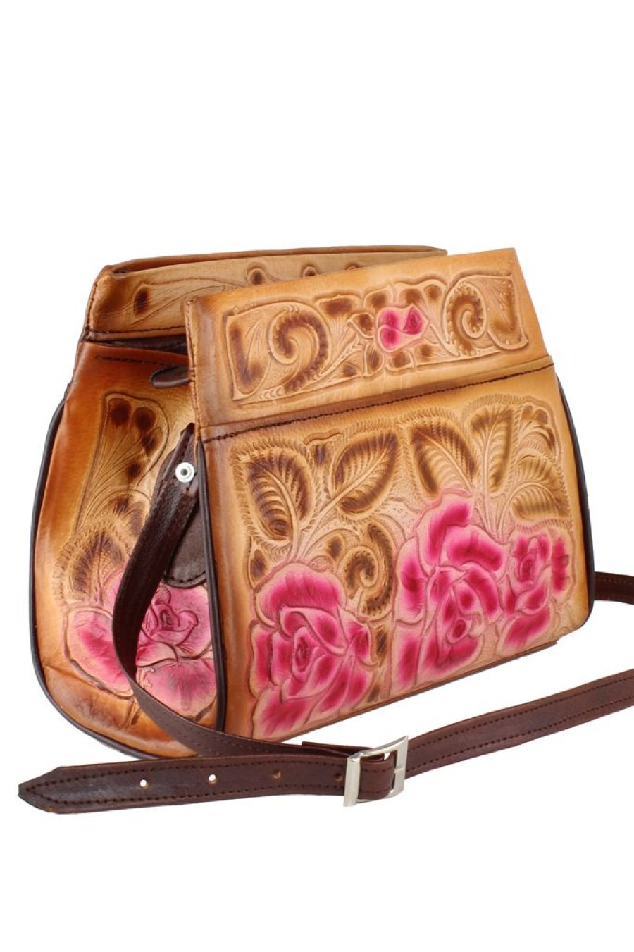 Hot Mexil Hand Tooled Leather Purse