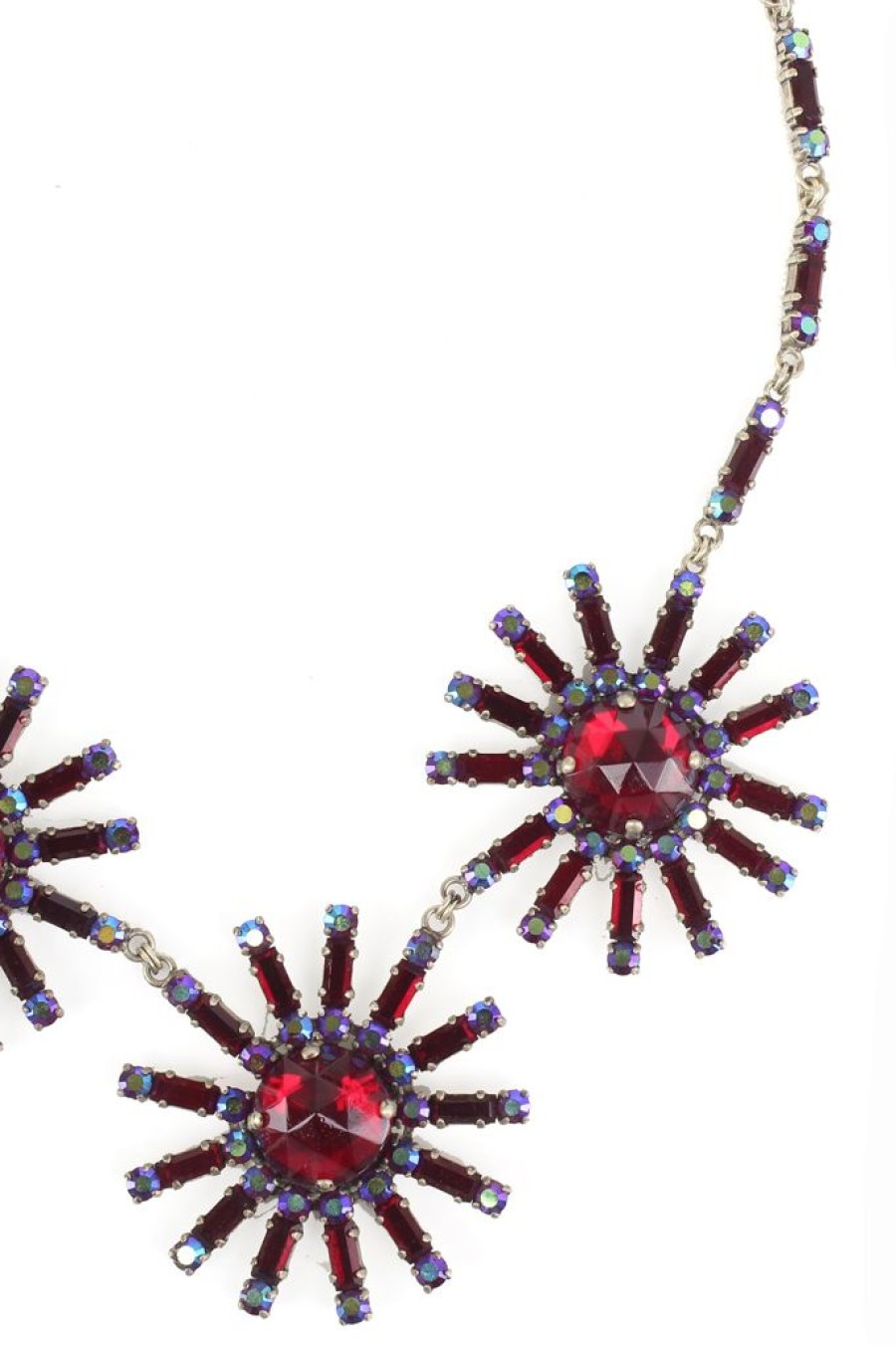 New De Luxe Starburst Red Necklace