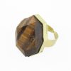 Wholesale Tigers Eye Faceted Ring