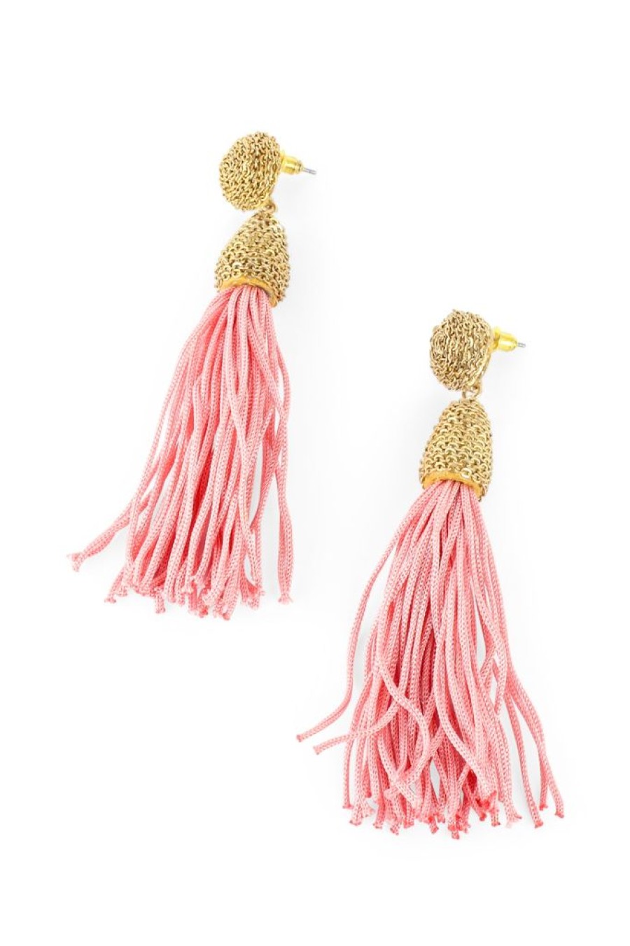 Wholesale Chain Wrapped Tassel Earrings