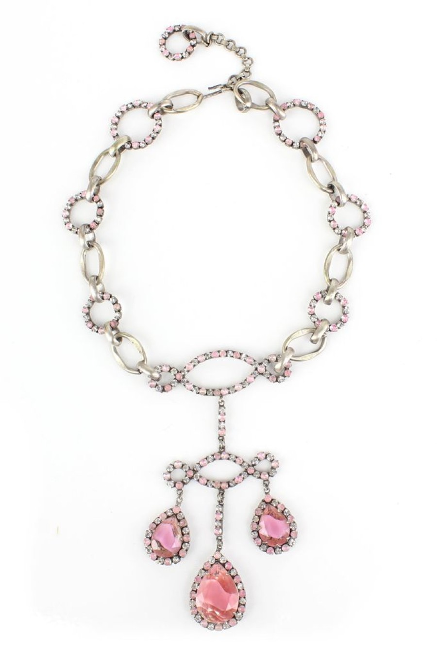 New De Luxe Grand Crystal Teardrop Necklace